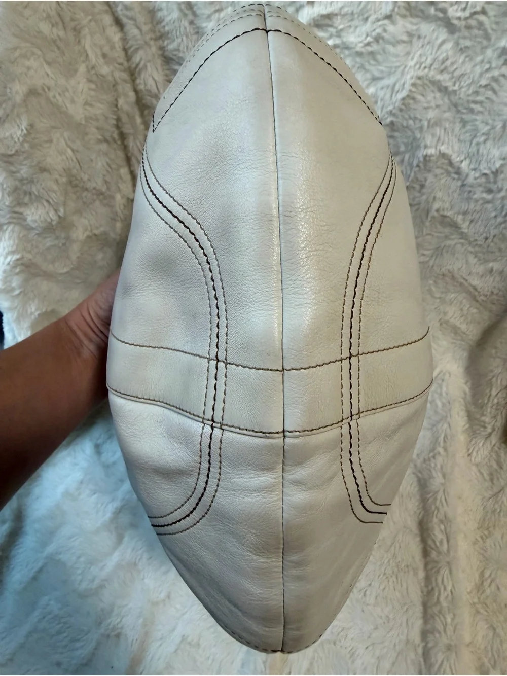 Coach cream leather